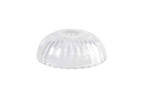 D0619  Gilda Shallow Dome 20cm Shell Effect Glass Shade Clear
